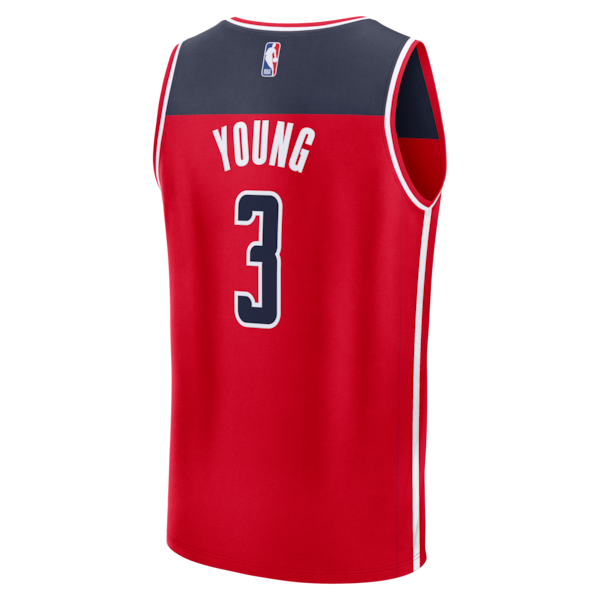 Trae Young Washington Wizards Fast Break Jersey - Icon Edition - Red - Image 3