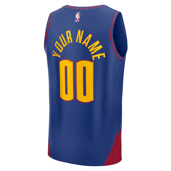 Denver Nuggets Fast Break Custom Jersey Statement Edition - Blue/Navy - Image 4