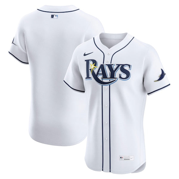 Tampa Bay Rays Nike Home Elite Jersey - White/Light Blue - Image 2