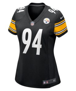 Alternative view of Dean Lowry Pittsburgh Steelers Nike Women's  Game Jersey -  Black