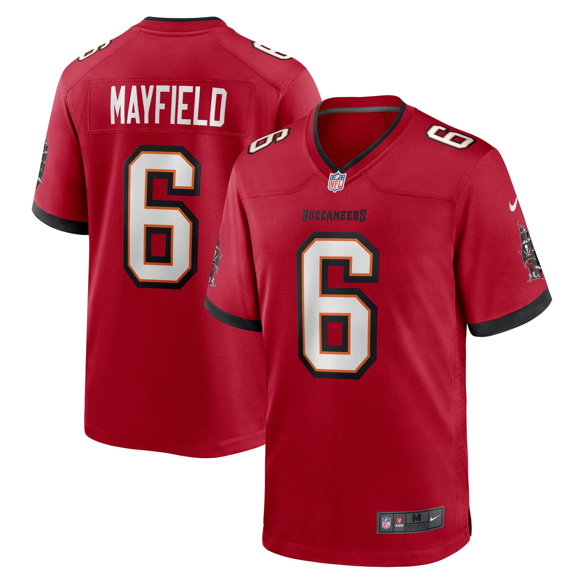 Baker Mayfield '76 Tampa Bay Buccaneers Nike Player Game Jersey - White/Red/Orange - Image 7