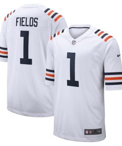 Justin Fields Chicago Bears Nike 2021 NFL Draft First Round Pick Alternate Classic Game Jersey - White/Orange