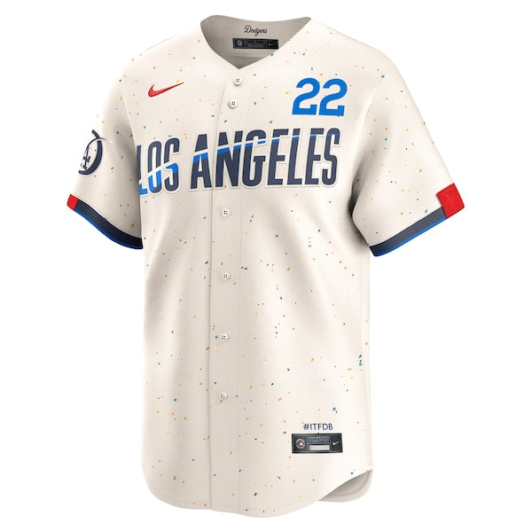Clayton Kershaw Los Angeles Dodgers Nike City Connect Limited Player Jersey - Cream - Image 2