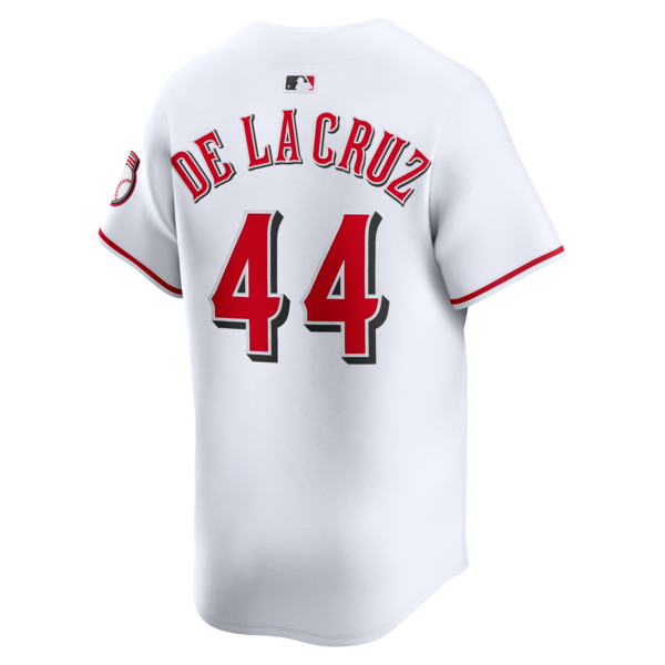 Elly De La Cruz Cincinnati Reds Nike Alternate 2 Limited Player Jersey - White - Image 3