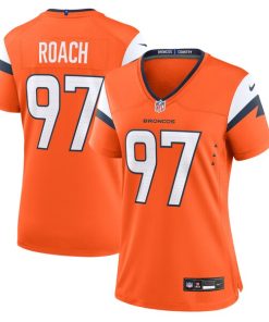 Alternative view of Malcolm Roach Denver Broncos Nike Women's Team Game Jersey -  Orange