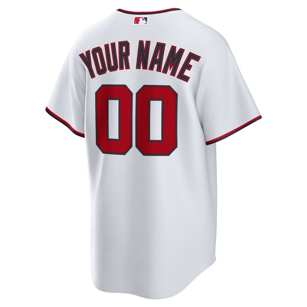 Washington Nationals Nike Home Custom Replica Jersey - White/Navy - Image 4