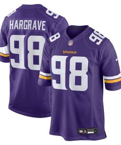 Javon Hargrave Minnesota Vikings Nike Team Game Jersey -  Purple