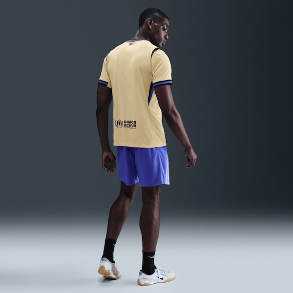 Barcelona Nike 2025/26 Away Stadium Replica Jersey - Gold/Navy - Image 8