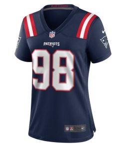 Alternative view of Jeremiah Pharms Jr. New England Patriots Nike Women's  Game Jersey -  Navy