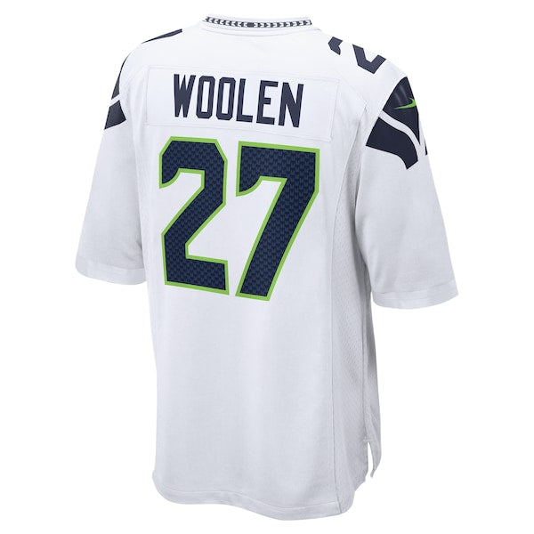 Tariq Woolen Seattle Seahawks Nike Game Player Jersey - White - Image 3