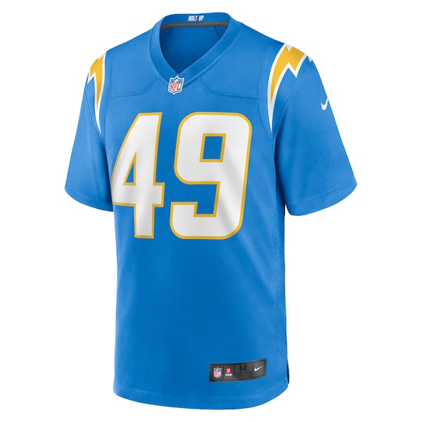 John Kelly Jr. Los Angeles Chargers Nike Team Game Jersey - Powder Blue - Image 2