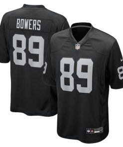 Brock Bowers Las Vegas Raiders Nike Youth Team Game Jersey - Black