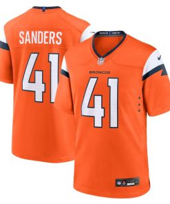 Drew Sanders Denver Broncos Nike Team Game Jersey -  Orange