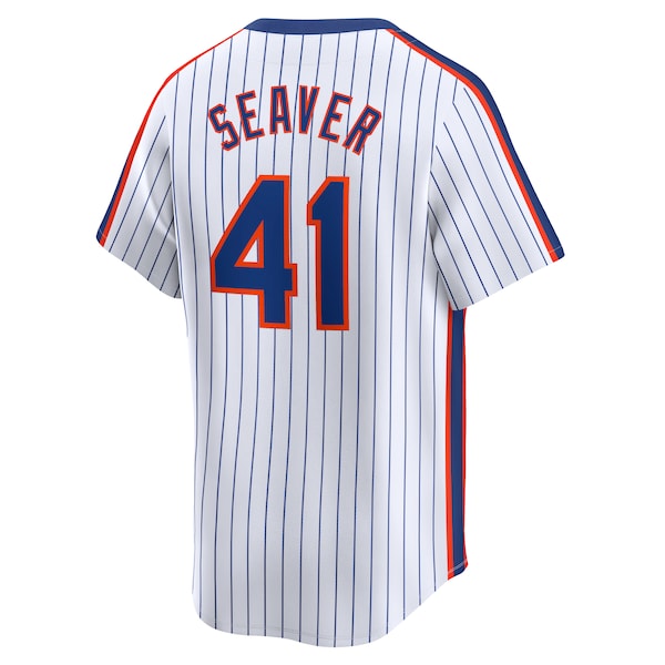 Tom Seaver New York Mets Nike Throwback Cooperstown Limited Jersey - White - Image 3