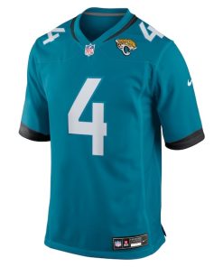 Alternative view of Juan Thornhill Jacksonville Jaguars Nike Team Game Jersey -  Teal