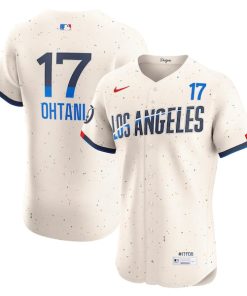 Shohei Ohtani Los Angeles Dodgers Nike City Connect Elite Jersey - Cream