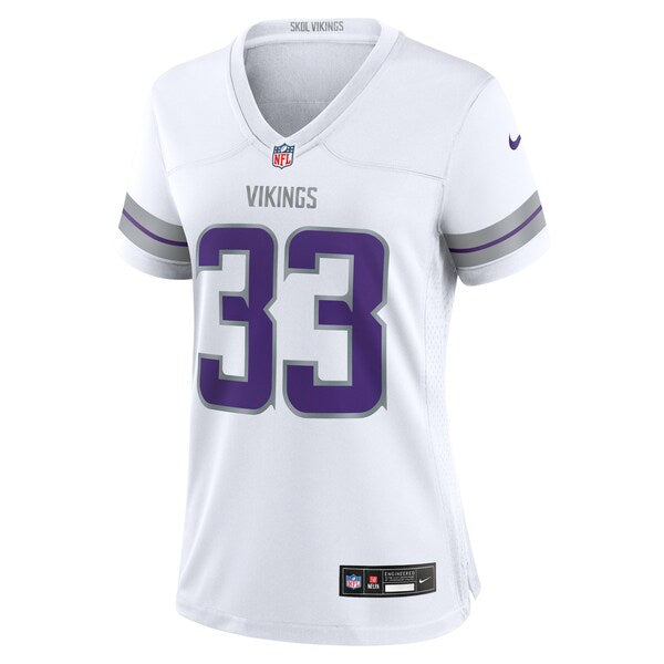 Aaron Jones Minnesota Vikings Nike Women's Alternate Game Player Jersey - White - Image 2