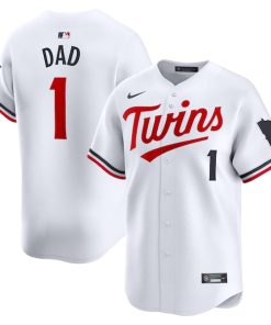 Minnesota Twins Nike #1 Dad Home Limited Jersey - White