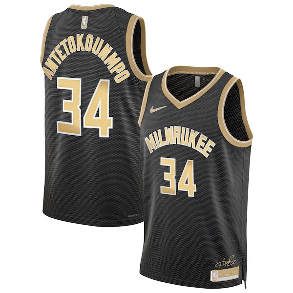 Giannis Antetokounmpo Milwaukee Bucks Nike Unisex Select Series Swingman Jersey?ยจC Black