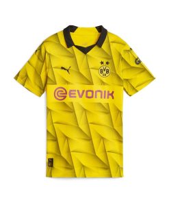 Alternative view of Borussia Dortmund Puma Women's 2023/24 Third Replica Jersey - Yellow
