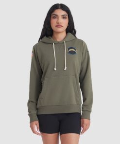 Los Angeles Chargers Nike Women's 2025 Salute to Service Sideline Standard Issue Dri-FIT Hoodie - Olive
