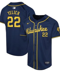 Christian Yelich Milwaukee Brewers Nike Youth Alternate Limited Player Jersey?¨C Navy