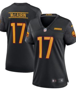 Alternative view of Terry McLaurin Washington Commanders Nike Women's Alternate Game Player Jersey - Black/Burgundy/White