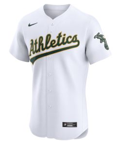 Alternative view of Oakland Athletics Nike Home Elite Jersey - White
