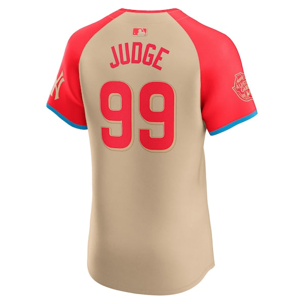 Aaron Judge American League Nike 2024 MLB All-Star Game Elite Player Jersey - Cream - Image 3