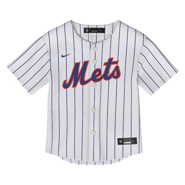 New York Mets Toddler Home Replica Jersey - White - Image 2