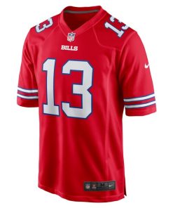 Alternative view of Gabe Davis Buffalo Bills Nike Alternate Game Jersey - Red