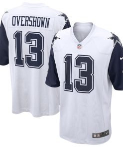 Alternative view of DeMarvion Overshown Dallas Cowboys Nike Game Jersey - White/Navy