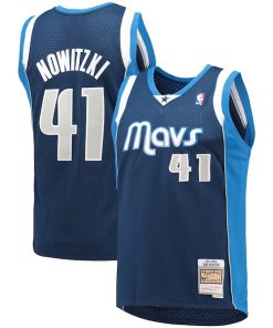 Dirk Nowitzki Dallas Mavericks 2011/12 Hardwood Classics Swingman Jersey - Navy