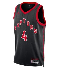 Alternative view of Scottie Barnes Toronto Raptors Jordan Brand Unisex Swingman Jersey - Statement Edition - Black