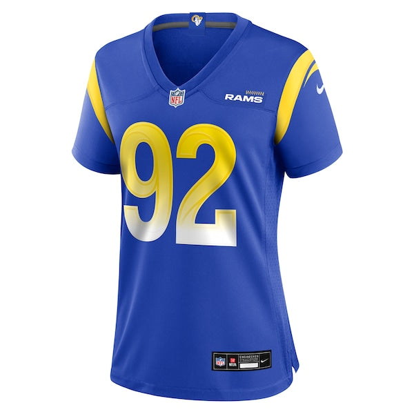 David Olajiga Los Angeles Rams Nike Women's Team Game Jersey - Royal - Image 2