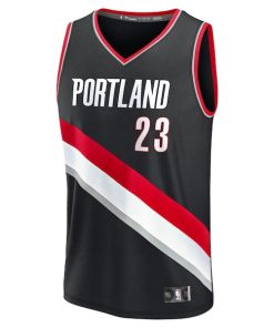 Alternative view of Donovan Clingan Portland Trail Blazers  2024 NBA Draft Fast Break Player Jersey - Icon Edition - Black