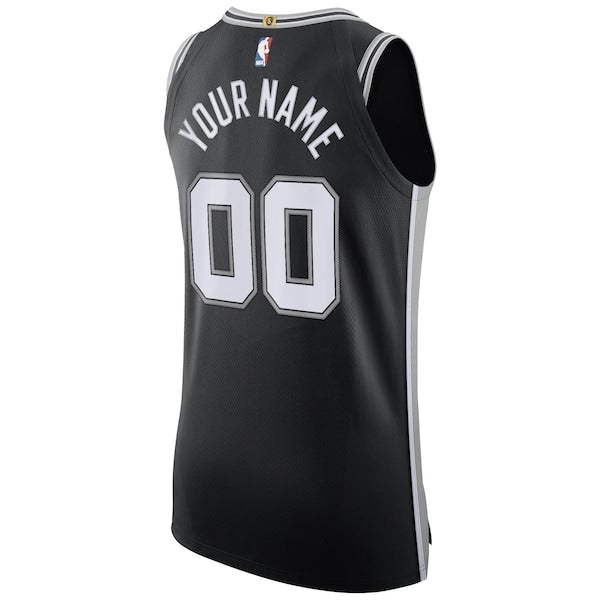 San Antonio Spurs Nike Authentic Custom Jersey Black - Icon Edition - Image 3