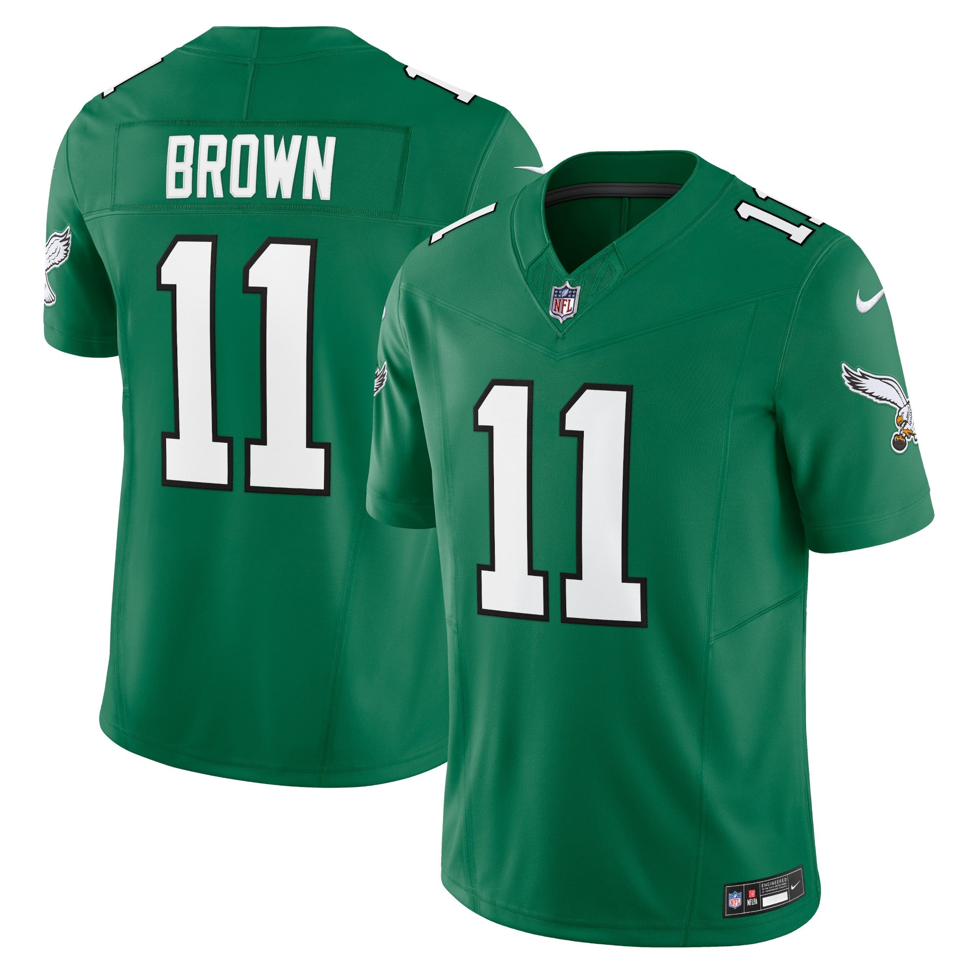 A.J. Brown Philadelphia Eagles Nike Vapor F.U.S.E. Limited Jersey - Green/Kelly Green - Image 6