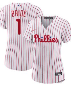 Philadelphia Phillies Nike Women's #1 Bride Home Replica Jersey - White