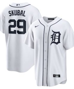 Tarik Skubal Detroit Tigers Nike Home Replica Jersey - White/Gray