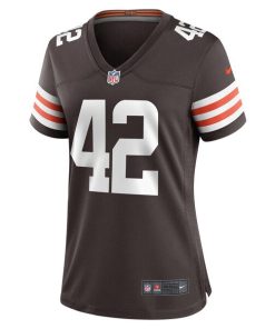 Alternative view of Tony Fields II Cleveland Browns Nike Women's Team Game Jersey -  Brown