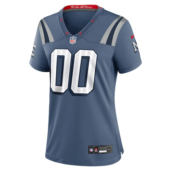 New England Patriots Nike Women's 2025 Rivalries Collection Custom Game Jersey - Storm Blue/Red/Navy - Image 3