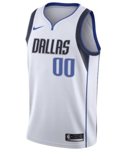 Alternative view of Dallas Mavericks Nike Custom Swingman Jersey White - Association Edition