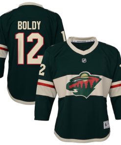 Matthew Boldy Minnesota Wild Outerstuff Youth Home Replica Jersey - Green