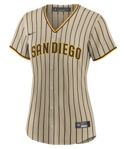 Alternative view of San Diego Padres Nike Women's Alternate Replica Team Jersey - Tan