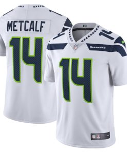 DK Metcalf Seattle Seahawks Nike Vapor Limited Jersey - White