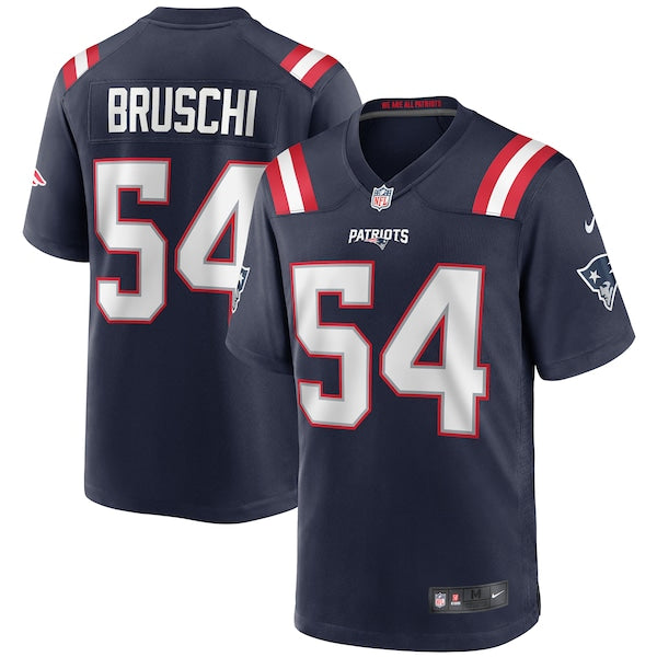 Tedy Bruschi New England Patriots Nike Game Retired Player Jersey - Navy/Red - Image 2