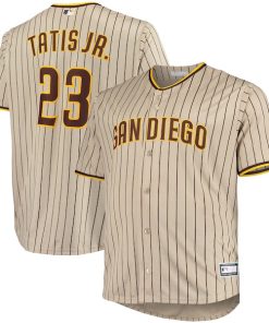 Fernando Tatis Jr. San Diego Padres Big & Tall Replica Player Jersey - Sand/Brown/White