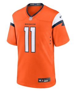 Alternative view of Troy Franklin Denver Broncos Nike Team Game Jersey -  Orange