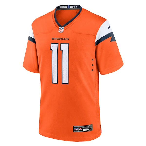 Troy Franklin Denver Broncos Nike Team Game Jersey - Orange - Image 2